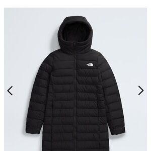 The North Face Black Long Puffer Coat XS Aconcagua Snow Rain Parka Jacket size 0